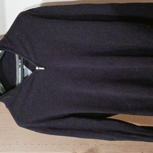 Report Collection Navy Blue 1/4 Zipper Sweater